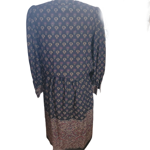 Vintage Michel Robichaud Wool Blend Paisley Print Prairie Peasant Skirt and Top - Picture 6 of 9